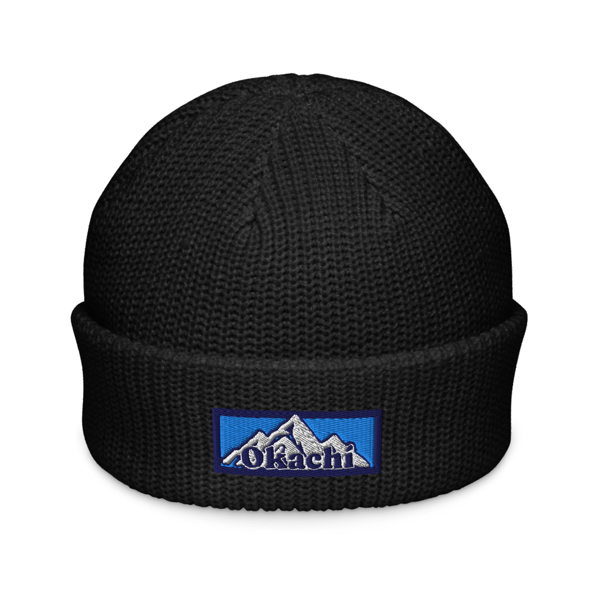 MK1 MTN Beanie | Embroidered Knit Fisherman Beanie | Okachi Brand
