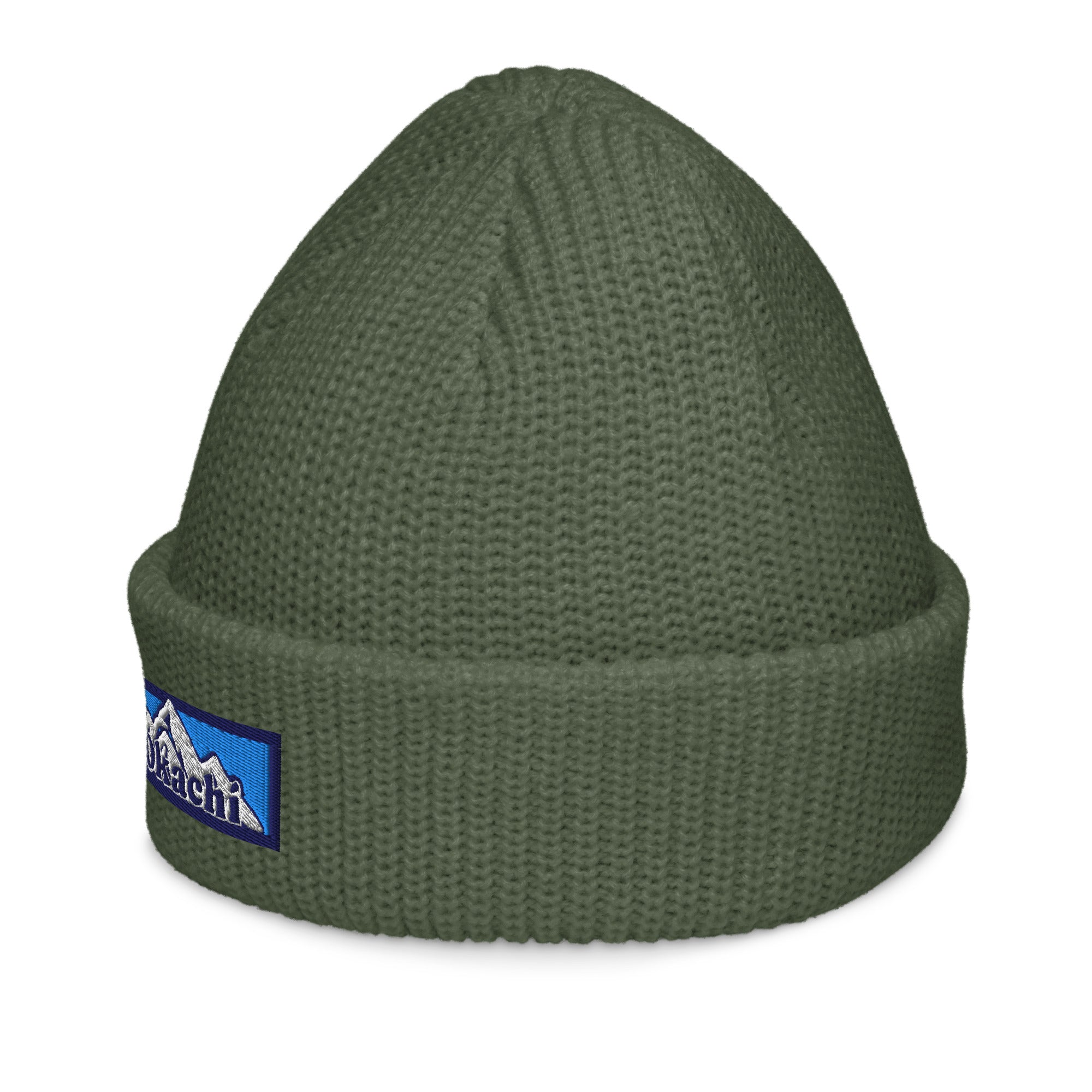 MK1 MTN Beanie | Embroidered Knit Fisherman Beanie | Okachi Brand